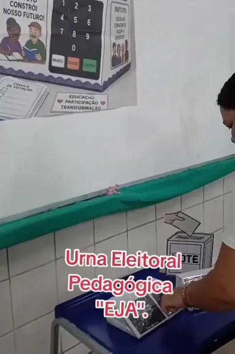Material de atividades da Urna Eletrônica Pedagógica 2.0 impresso em A4